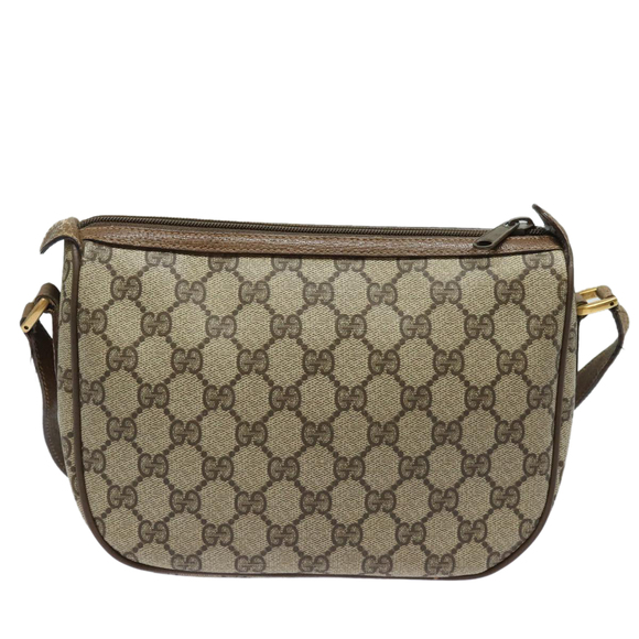 GUCCI GG Supreme Web Sherry Line Shoulder Bag PVC Beige 89 02 032 Auth 81158 - Picture 3 of 16